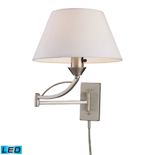Elysburg 17" 1 Light LED Sconce in Satin Nickel