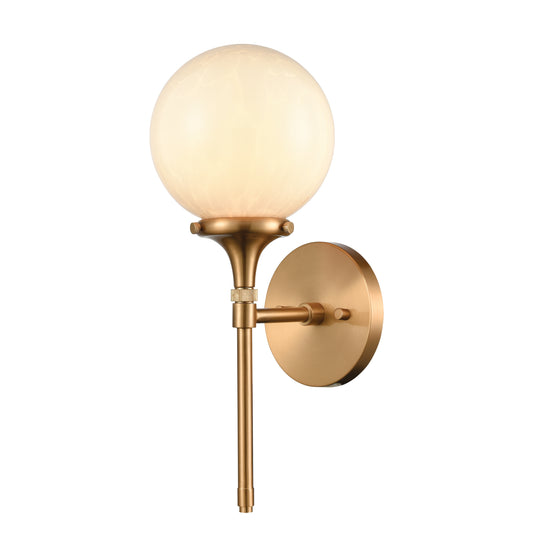Beverly Hills 15" 1 Light Sconce in Satin Brass