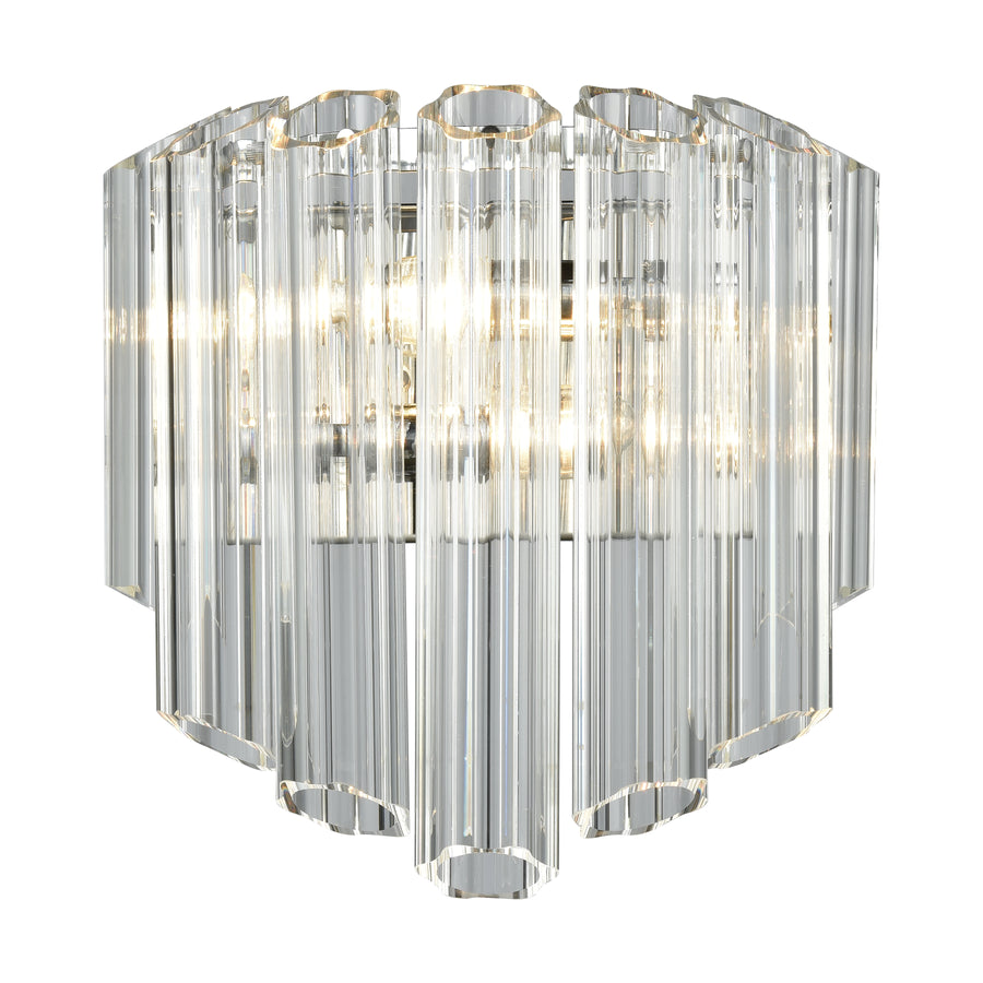 Carrington 11' 2 Light Sconce in Polished Chrome