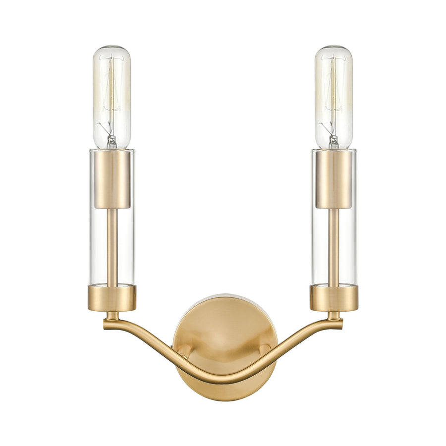 Celsius 11' 2 Light Sconce in Satin Brass