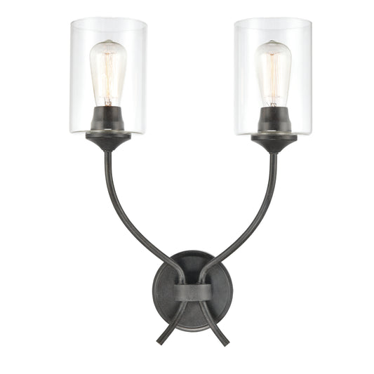 Daisy 20" 2 Light Sconce in Midnight Bronze