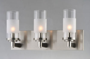 Crescendo 18' 3 Light Vanity Lighting in Satin Nickel