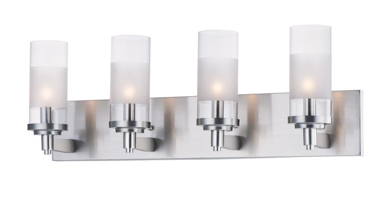 Crescendo 25' 4 Light Bath Vanity Light in Satin Nickel