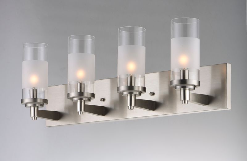 Crescendo 25' 4 Light Vanity Lighting in Satin Nickel