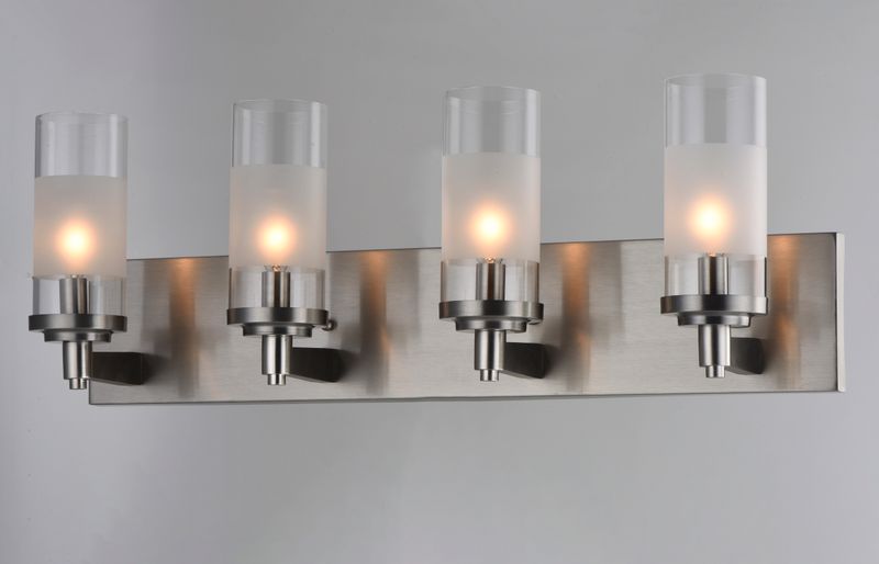 Crescendo 25' 4 Light Vanity Lighting in Satin Nickel
