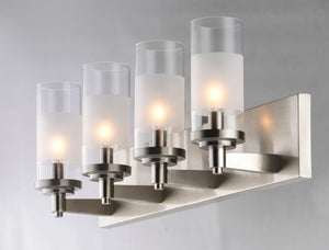 Crescendo 25' 4 Light Vanity Lighting in Satin Nickel