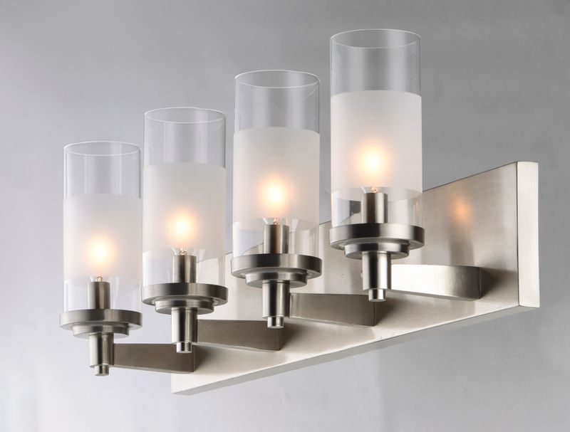 Crescendo 25' 4 Light Vanity Lighting in Satin Nickel