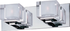 Cubic 14.5' 2 Light Bath Vanity Light in Polished Chrome