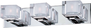 Cubic 21.5' 3 Light Bath Vanity Light in Polished Chrome