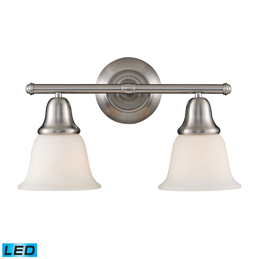 Berwick 17" 2 Light LED Vanity Light in Brushed Nickel