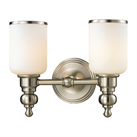 Bristol Way 13" 2 Light Vanity Light in Brushed Nickel