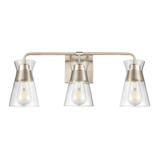 Brookville 22" 3 Light Vanity Light in Satin Nickel