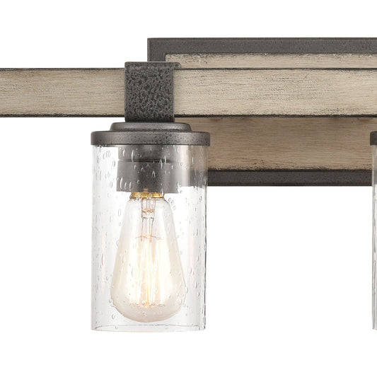 Crenshaw 29" 4 Light Vanity Light in Anvil Iron