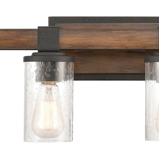 Crenshaw 29" 4 Light Vanity Light in Distressed Black