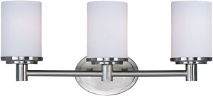 Cylinder 20.5' 3 Light Bath Vanity Light in Satin Nickel