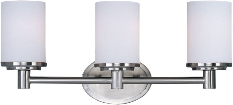 Cylinder 20.5' 3 Light Bath Vanity Light in Satin Nickel