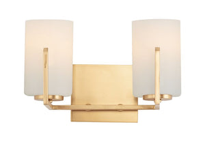Dart 12.5' 2 Light Bath Vanity Light in Satin Brass