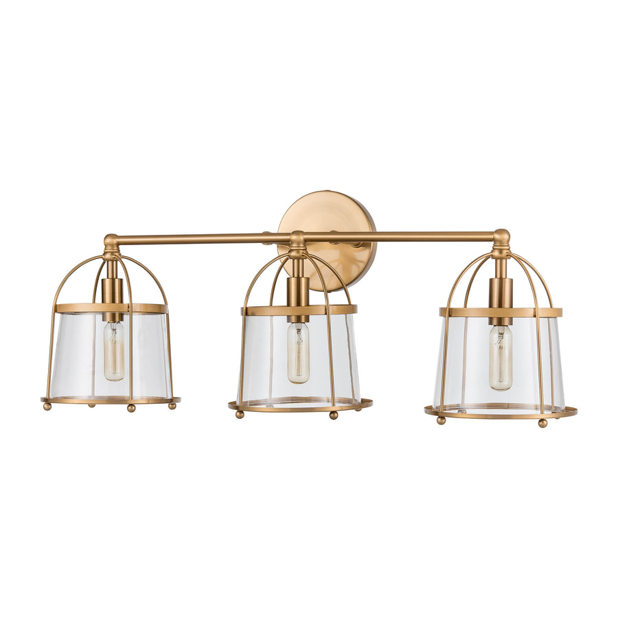 Merrick 24' 3 Light Vanity Light in Satin Brass