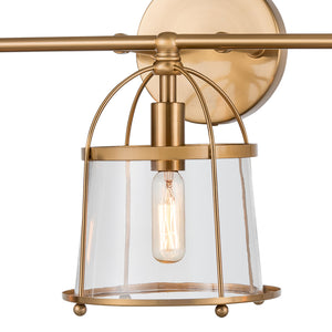 Merrick 24' 3 Light Vanity Light in Satin Brass
