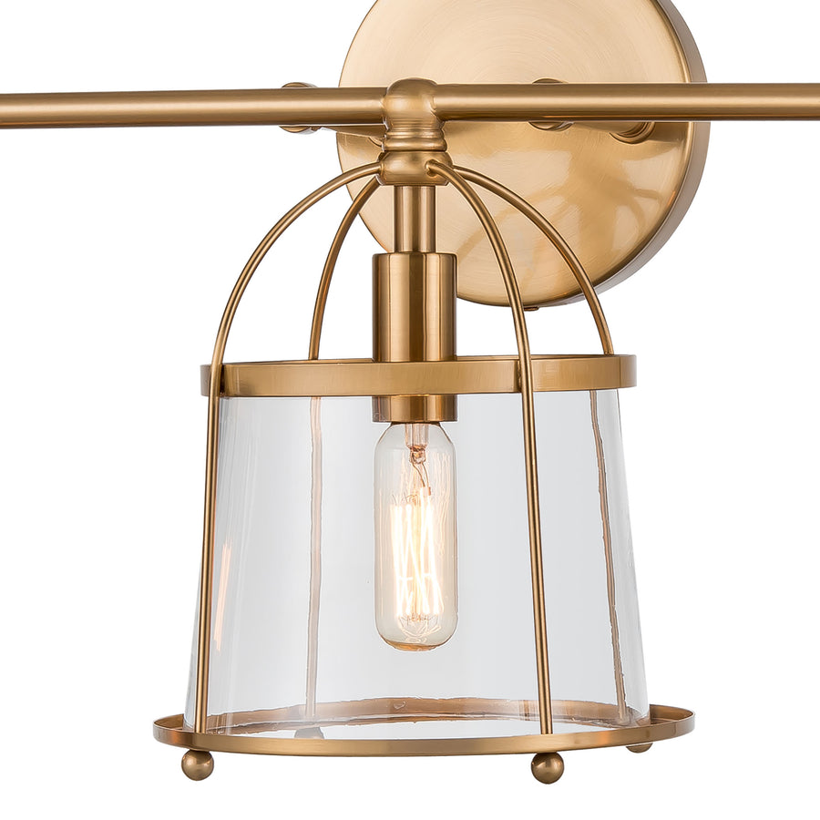 Merrick 24' 3 Light Vanity Light in Satin Brass