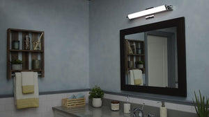 Director 24' Single Light Bath Vanity Light in Polished Chrome