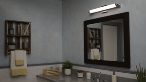 Director 24' Single Light Vanity Lighting in Polished Chrome