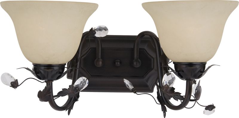 Elegante 17.5' 2 Light Vanity Wall Sconce in Oil Rubbed Bronze