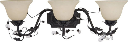 Elegante 28" 3 Light Bath Vanity Light in Oil Rubbed Bronze