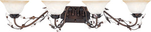 Elegante 38.5' 4 Light Bath Vanity Light in Oil Rubbed Bronze