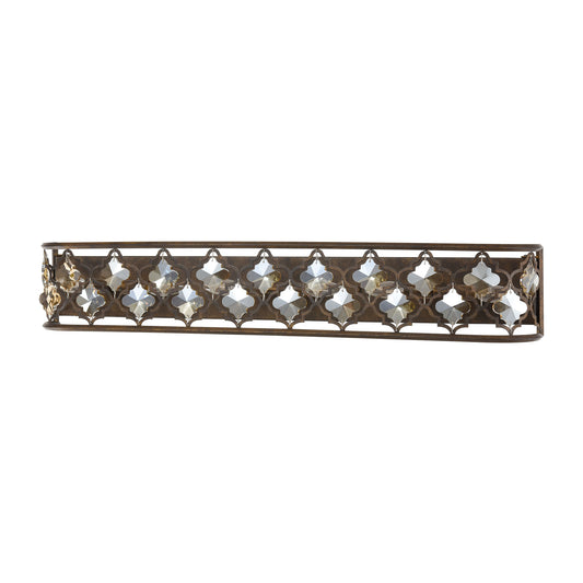 Armand 39" 6 Light Vanity Light in Weathered Bronze