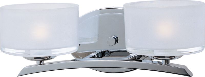 Elle 13' 2 Light Bath Vanity Light in Polished Chrome