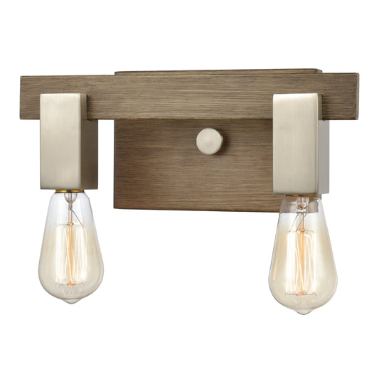 Axis 13" 2 Light Vanity Light in Satin Nickel