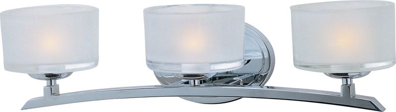 Elle 20.5' 3 Light Bath Vanity Light in Polished Chrome