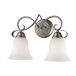 Brighton 15' 2 Light Vanity Light in Brushed Nickel