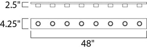 Essentials - 445x 48' 8 Light Vanity Lighting in Polished Chrome