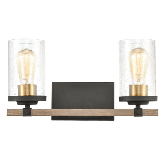 Geringer 16" 2 Light Vanity Light in Charcoal