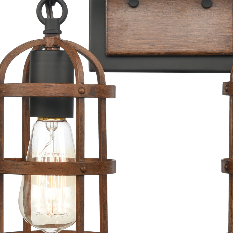 Millville 13' 2 Light Vanity Light in Matte Black