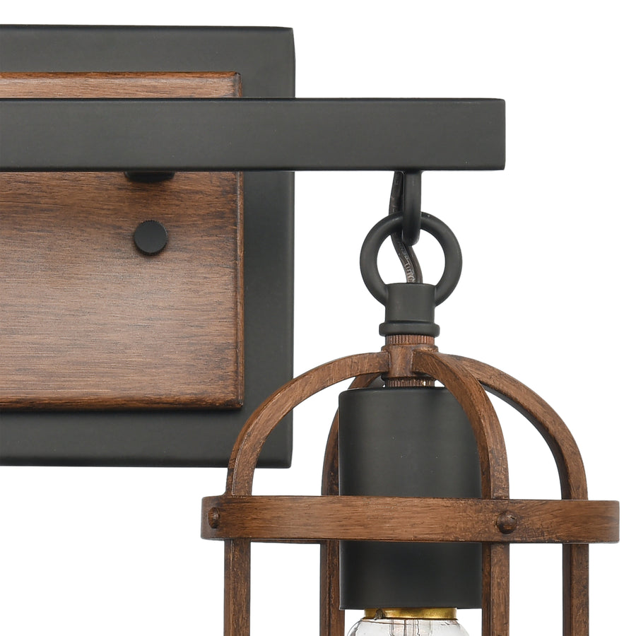 Millville 13' 2 Light Vanity Light in Matte Black