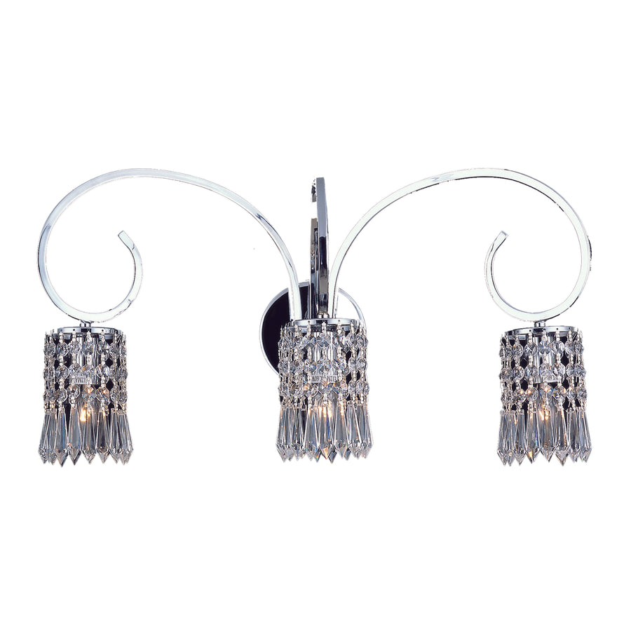 Optix 23' 3 Light Vanity Light in Polished Chrome