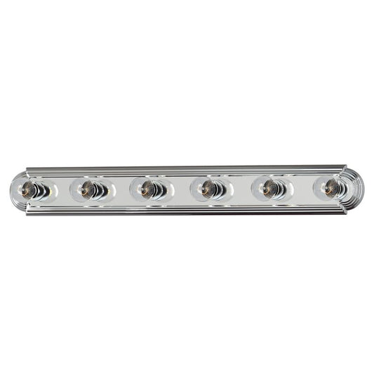 Essentials - 712x 36" 6 Light Bath Vanity Light in Polished Chrome