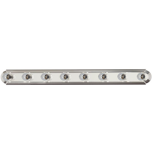 Essentials - 712x 48" 8 Light Bath Vanity Light in Polished Chrome