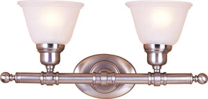 Essentials - 714x 19.5' 2 Light Vanity Wall Sconce in Satin Nickel