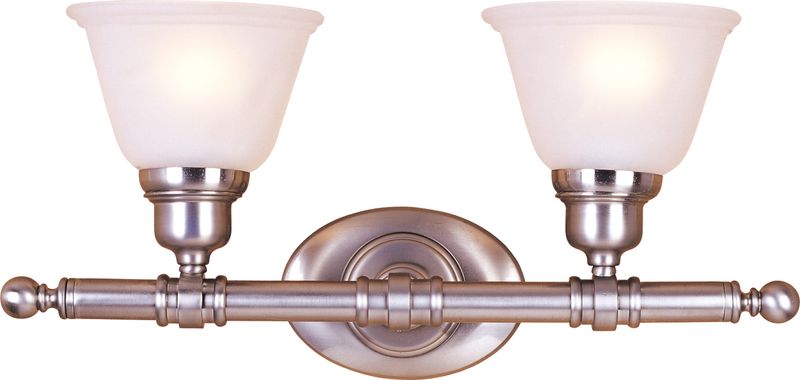Essentials - 714x 19.5' 2 Light Vanity Wall Sconce in Satin Nickel