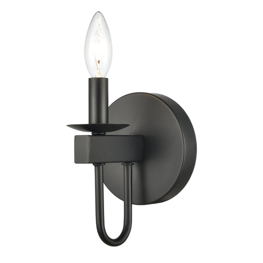 Williamson 5" 1 Light Vanity Light in Black