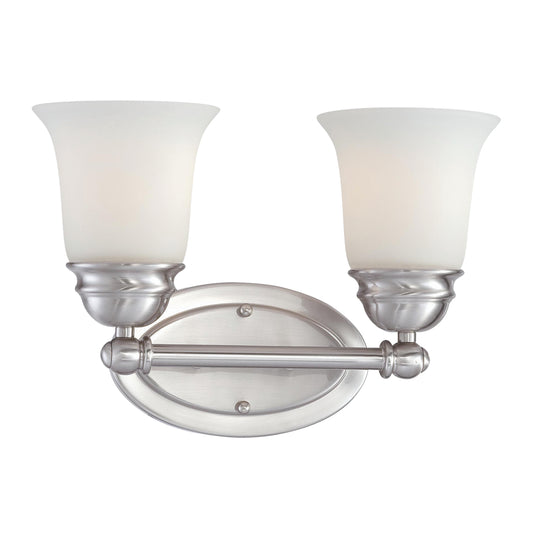 Bella 13" 2 Light Vanity Light in Brushed Nickel