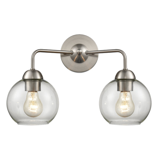 Astoria 16" 2 Light Vanity Light in Brushed Nickel