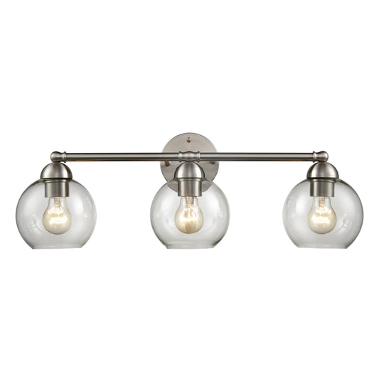 Astoria 25" 3 Light Vanity Light in Brushed Nickel