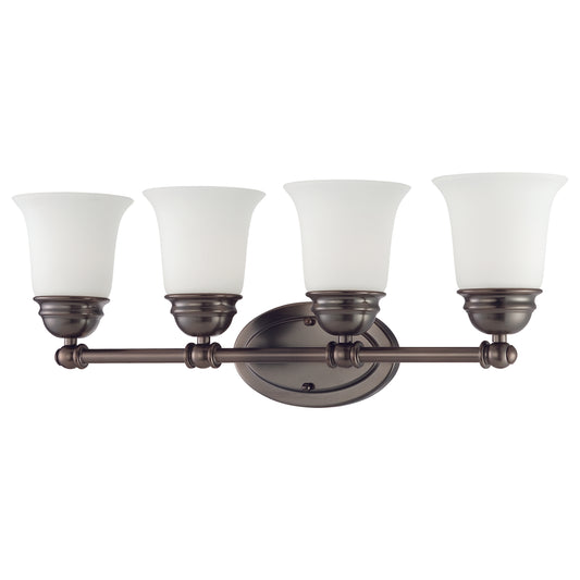 Bella 24.5" 4 Light Vanity Light in Oiled Bronze