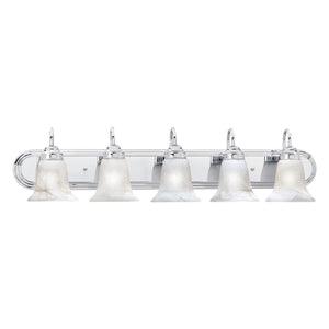 Homestead 36' 5 Light Vanity Light in Chrome