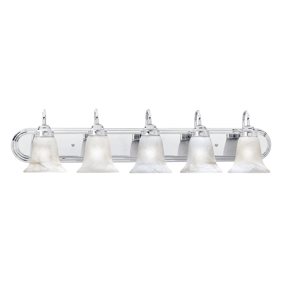Homestead 36' 5 Light Vanity Light in Chrome